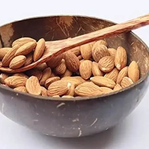 Handmade Coconut shell Bowl with Spoon - Perfect for Breakfast, Fruits, and Salads