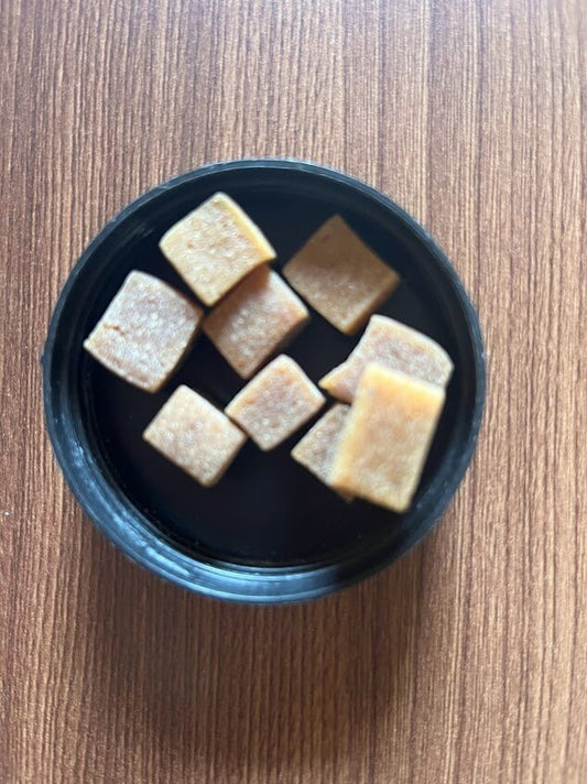 Pure Hing (Asafoetida)in block form.