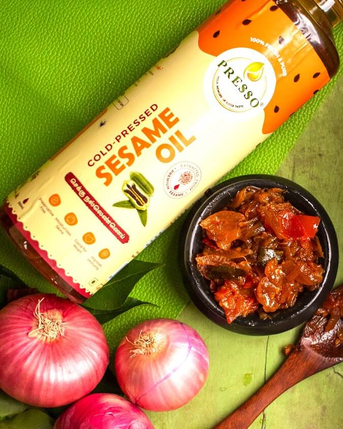 Pure Cold Pressed Sesame Oil(Presso) - Rich in Flavor and Nutrients for Cooking and Wellness