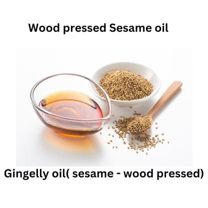 Pure Cold Pressed/Wood Pressed Sesame Oil - Rich in Flavor and Nutrients for Cooking and Wellness