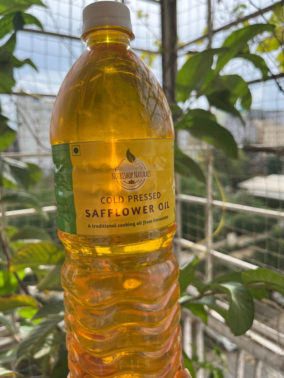 Cold pressed Safflower oil - a product from organic farmers in Karnataka