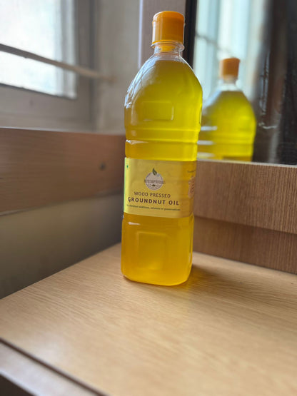 Cold Pressed Groundnut Oil -Cooking oil, Chekku oil,naturally extracted