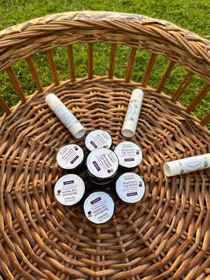 Beetroot Lip Balm: 100% Natural and Chemical-Free- enriched with pure Cocoa butter