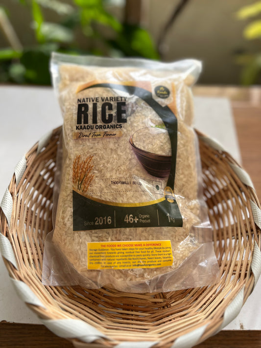Thooyamalli White Parboiled Rice - Native rice-naturally grown