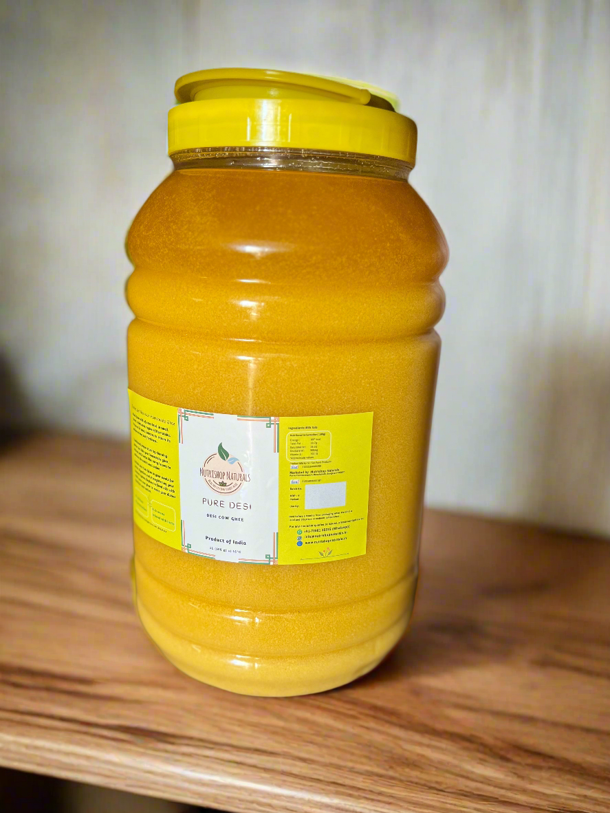 Pure Desi : Cow Ghee - Authentic, Nutritious, and Flavorful Delight from small farms in Karnataka