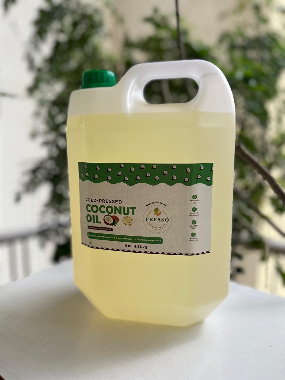 Cold Pressed Coconut Oil | Cold Pressed (Chekku) | For Cooking, Hair & Skin
